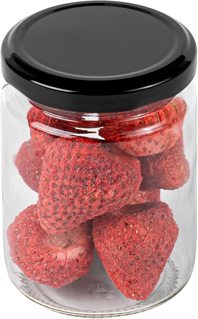 Restaurantware 100 Pack Of Glass Jars, 8 Oz Durable Glass Jars With Lids, Small Mason Jar For Food Reusable Hot And Cold Friendly, For Restaurants And Kitchens, Clear Storage Jar