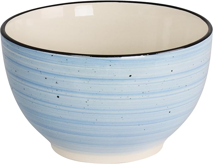 Elama Gia 24 Piece Stoneware Dinnerware Set (Light Blue)