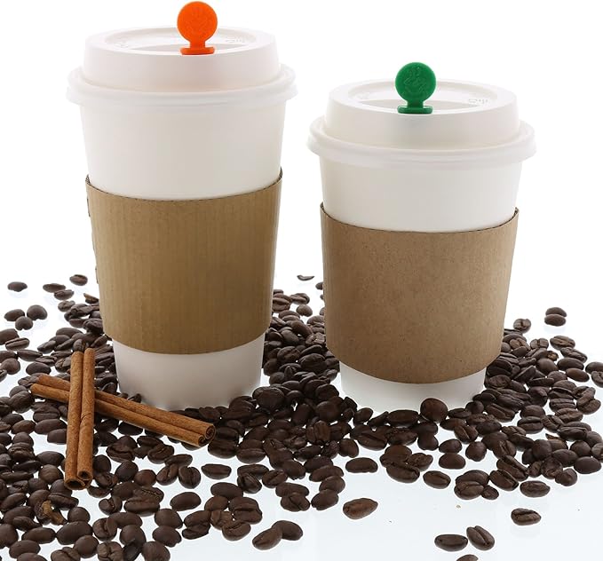 StixToGo Black Circle Beverage Plug for Disposable Lids, Package of 400