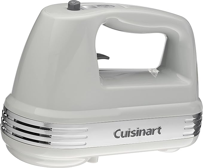 Cuisinart Power Advantage Plus 9-Speed Hand Mixer, 220W-Motor Hand Blender Electric Mixer with 9 Speed Settings, XL Dishwasher-Safe Beaters, 3 Low Mixing Speeds, Storage Case, Cool Grey