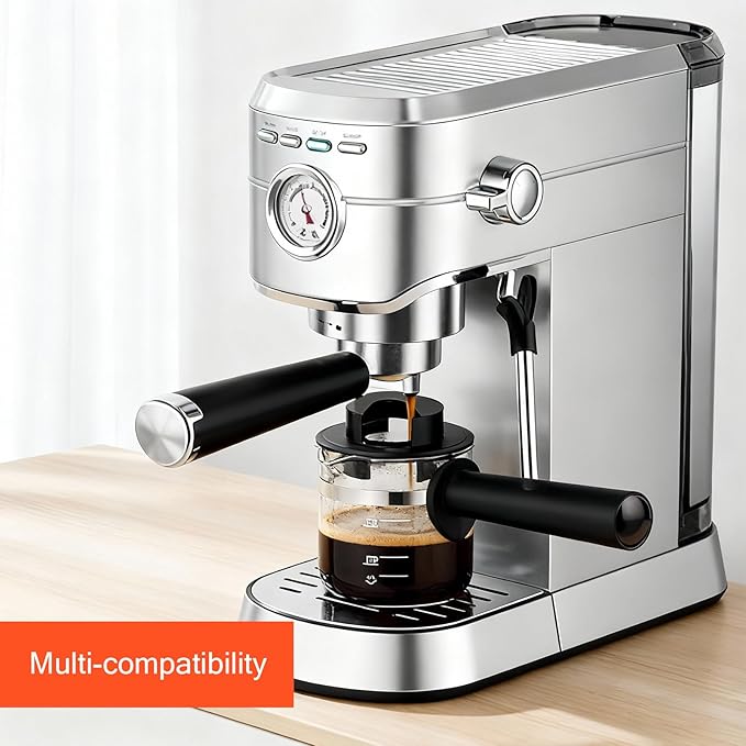 4 Cup Glass Espresso Coffee Carafe Compatible with Mr. Coffee, Krups, Salton, DeLonghi, Imusa, and espresso coffee maker Suitable for most espresso coffee makers on the market.