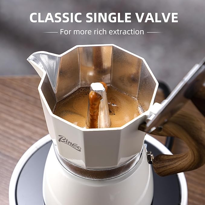 Espresso Maker Stovetop,Camping Moka Pot 2 Cup/120ML,Stove Top Espresso Italian Coffee Maker,Easy to Use (Blue)
