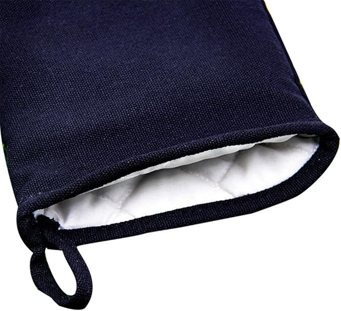 DoMii Professional Silicone Oven Mitts Baking Gloves Elbow Length Heat Resistant Quilted Gloves 2-Pack 19.5" Y