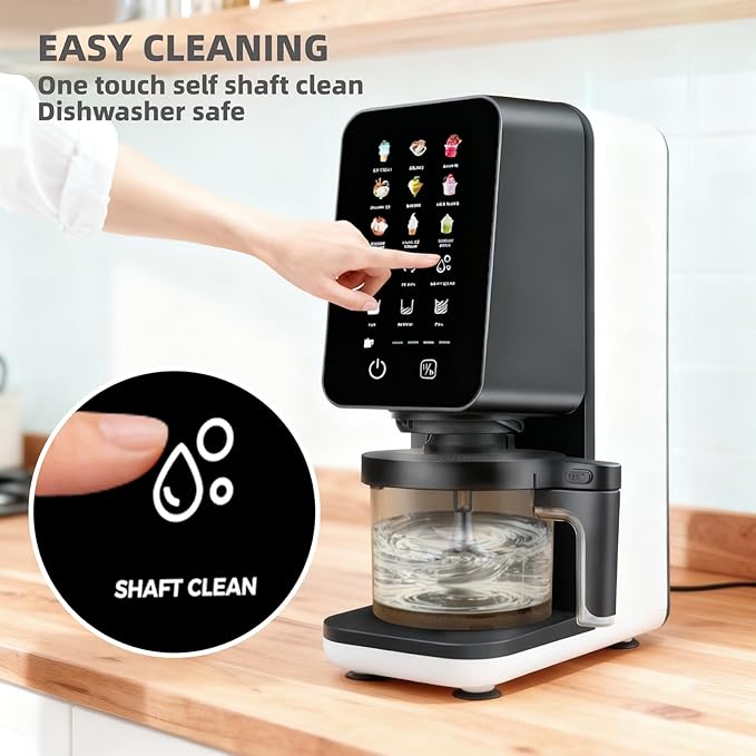 12 In 1 Ice Cream Machine, Electric Soft Serve Ice cream maker machine for Home & Office, Gelato, Slushie, Italian Ice, Sorbet, Milk Shake, FrozenYogurt, Light Ice Cream, Soft Serve Ice Cream Machine