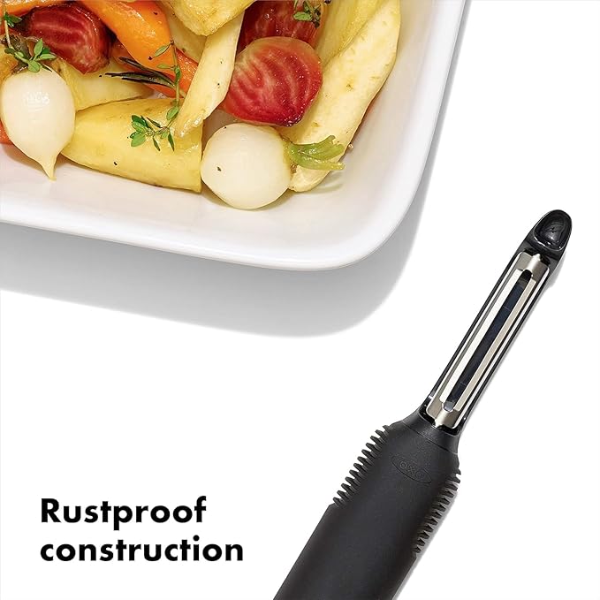 OXO Good Grips Swivel Vegetable Peeler and OXO Good Grips Prep Y-Peeler, Silicone