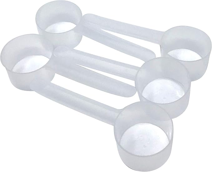 3 Tablespoon (1.5 Oz. | 43 mL) Long Handle Scoop for Measuring Coffee, Pet Food, Grains, Protein, Spices and Other Dry Goods (Pack of 5)
