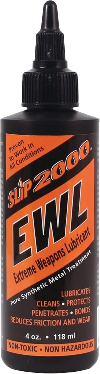 SLIP 2000 EWL CLP Gun Lube - Extreme Weapons Lubricant Synthetic Gun CLP Cleaner - 4 oz Squeeze Bottle