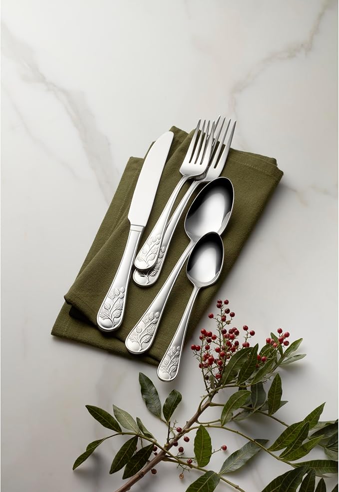 Lenox 894645 Chestnut Ridge 65-Piece Flatware Set