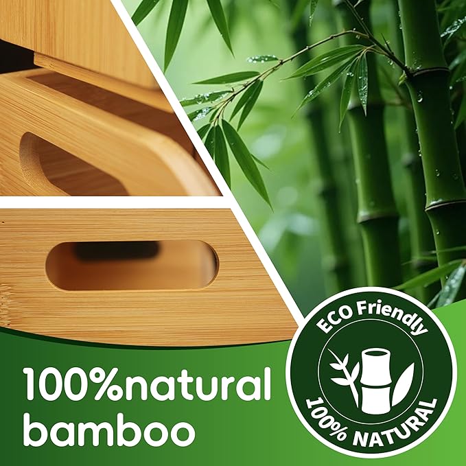 Bamboo Tea Organizer – Stackable Collection (2Tier)