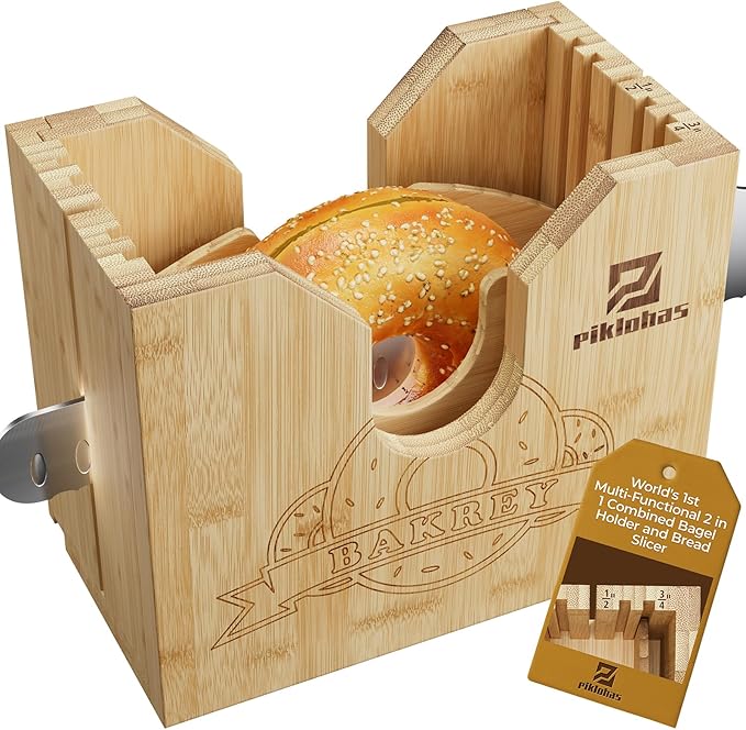 Bagel Slicer+8 Inch Bread Knife
