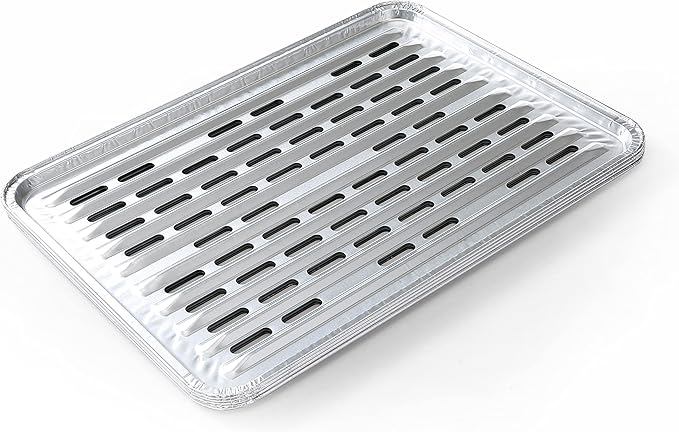 Kingsford Disposable Grill Liners, Heavy Duty Aluminum Foil Grill Toppers for Outdoor BBQ Grills, Helps Prevent Food and Sauce Falling Through Grates, 16 x 11.75 in, 4 Count