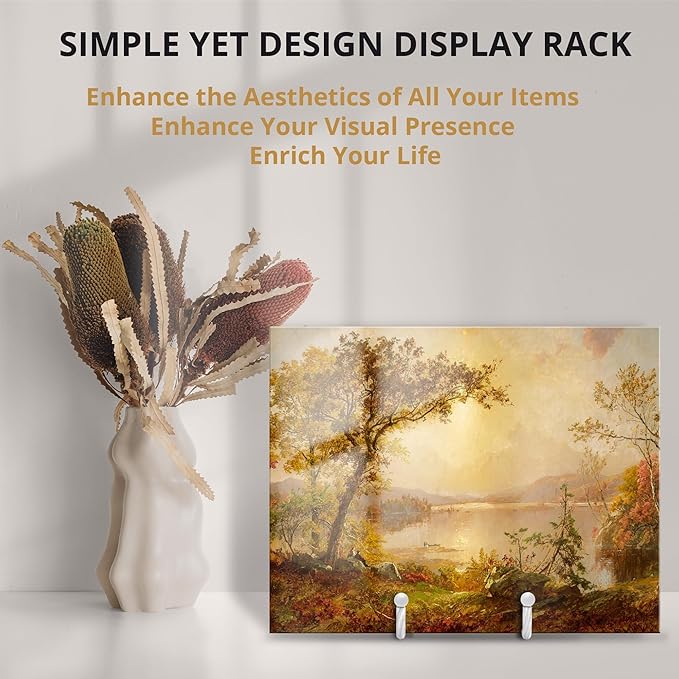 3 Pack 6inch Picture Stands for Display, White Metal Plate Stands for Display - Decorative Plate Stand, Plate Holder Display Stand, Picture Frame Stand - Plate Display Stands for Picture Stand