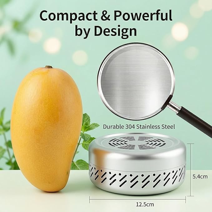 Upgraded Fridge Deodorizer - Advanced Nano-Catalyst Odor Eliminator for Refrigerator, Closet & Car - Powerful Odor Absorber Better Than Baking Soda & Charcoal