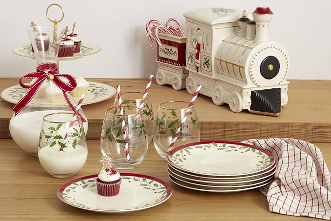 Lenox 893490 Holiday 2-Tiered Server, Christmas Dinnerware
