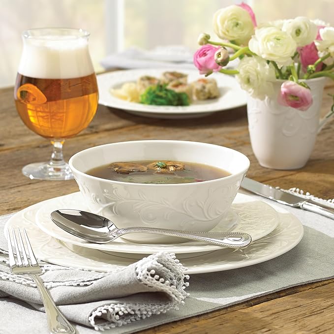 Lenox 806686 Opal Innocence Carved 4-Piece Place Setting