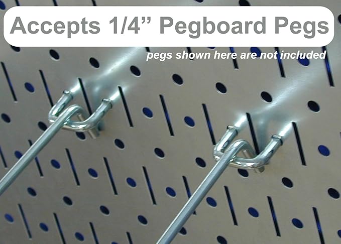 Wall Control Kitchen Pegboard Organizer Pots and Pans Storage Rack Organization Kit with Black Pegboard and White Accessories