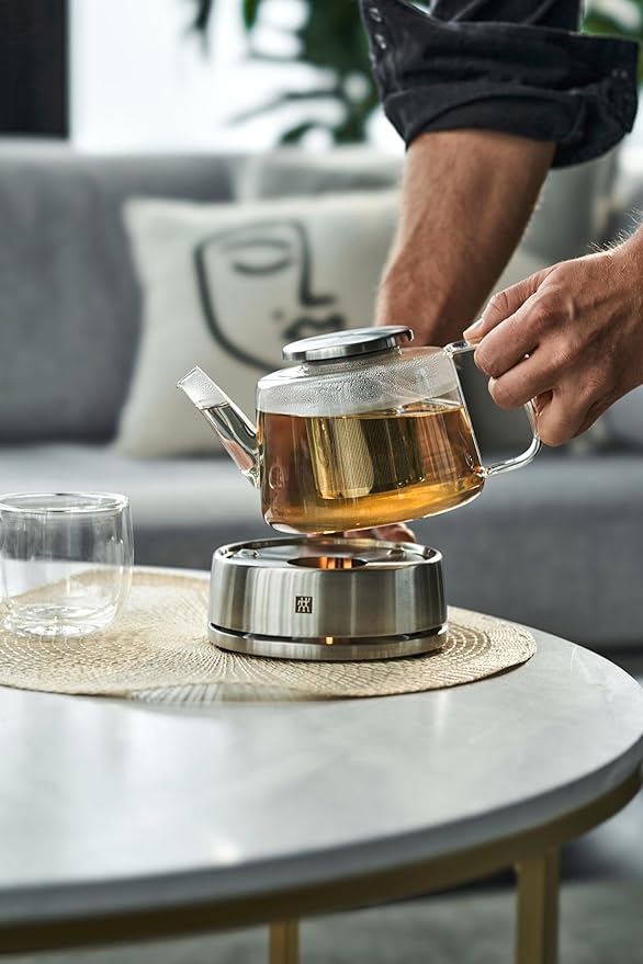 Zwilling Sorrento Teapot 39500-142 Glass Pot with Warmer