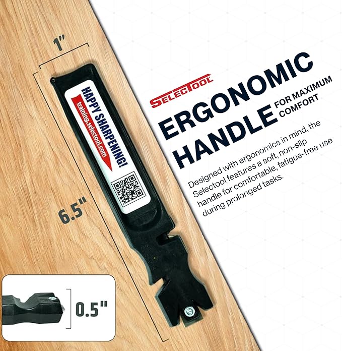 Selectool Tool and Knife Sharpener MultiTool Blade Sharpener for Kitchen Knives, Pocket Knife, Tools, Scissors, Axes & More, EDC Gadgets for Outdoor Hunting and Fishing, Effortless, Made in USA, 5 pcs