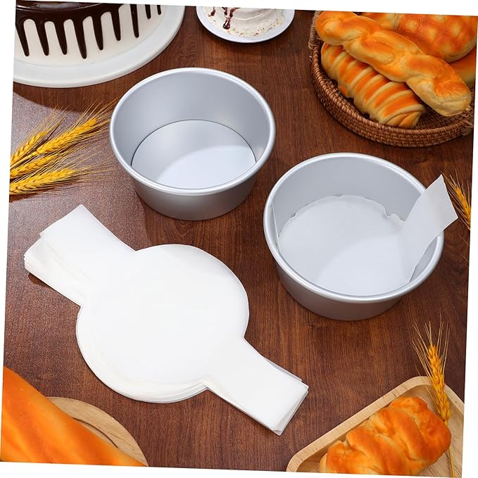 PRETYZOOM Cake Tin Set Nonstick Baking Pans Cake Molds Liners Baking Paper Oven Dishes