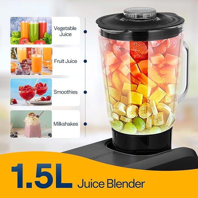 VIVOHOME Stainless Steel Juice Steamer Extractor 5 Qt with Tempered Glass Lid, VIVOHOME 6 in 1 Multifunctional Stand Mixer with 8.5 Quart Stainless Steel Bowl