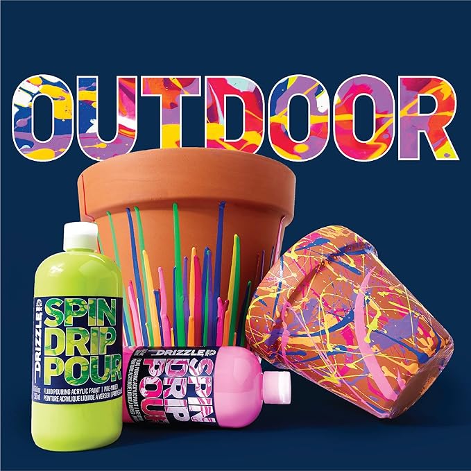 FolkArt Drizzle Tool Kit, 13 Piece Pouring Drop, Swipe, and Stir Tool Kit Perfect for Fluid Arts and Crafts Projects, 50429