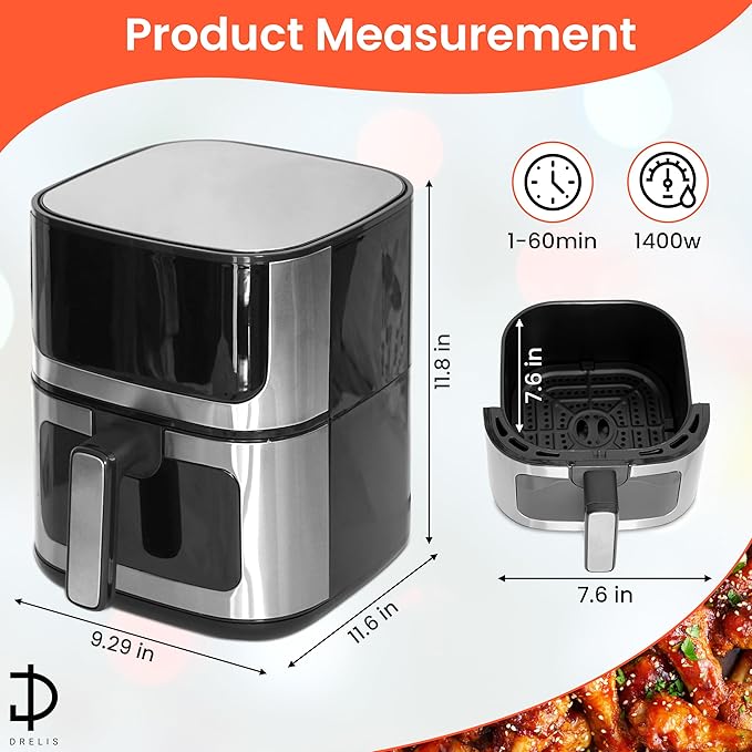 Air Fryer 5qt Convection Oven Oiless Fryer