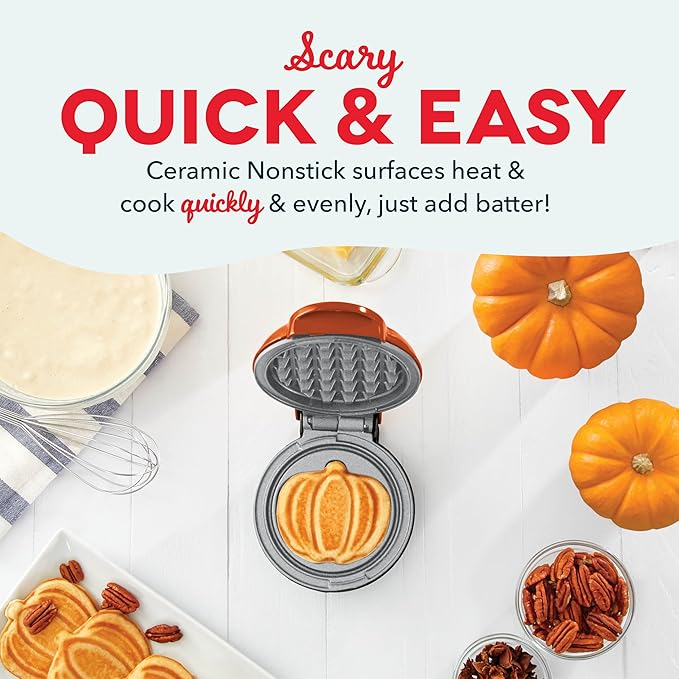 Pumpkin Mini Waffle Maker