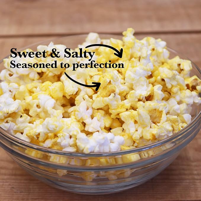 KICKIN’ Kettle Corn Microwave Popcorn - 6 Pack - Ultimate Sweet Gourmet Gift - Try if you dare!
