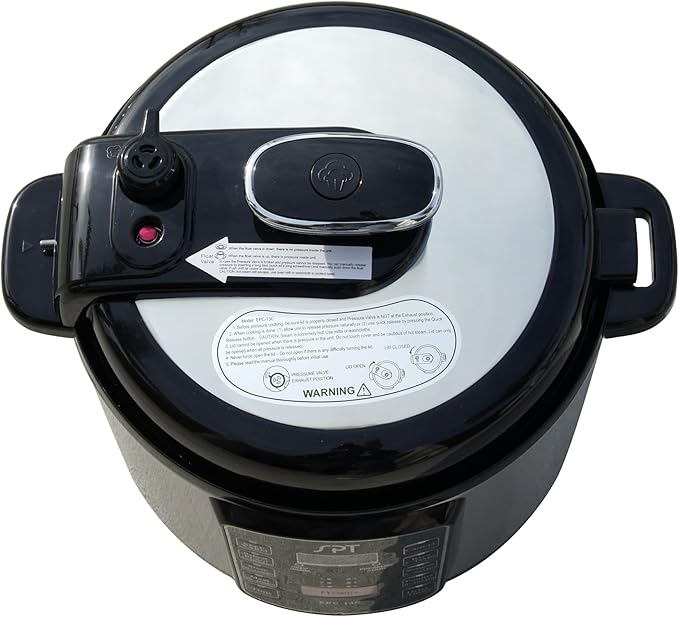 SPT EPC-13C Electric Pressure Cooker with Quick Release Button, 6.5 quart, Stainless Steel