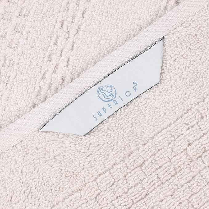 Superior Playa Zero Twist Cotton Medium Weight Towels, for Guest Bath, Bathroom, Shower, Spa, Plush, Quick Dry, Ultra-Soft Towels, Bath Essentials, Waffle Textured, 3 Piece Assorted Towel Set, Silver