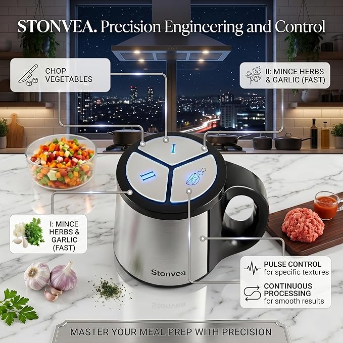 Electric Garlic Peeler & Chopper 300W – Automatic Garlic Peeler Machine with 2L Jar & Dual Blades, Electric Garlic Mincer, Vegetable Chopper & Silicone Garlic Peeler Skin Remover Tool