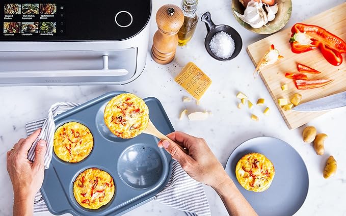 Brava Oven Chef's Choice Set: 10-in-1 Touchscreen Countertop Smart Oven, Air Fryer, 6-Slice Toaster, Slow Cooker, Reheater, Dehydrator, Rice Cooker, Healthy & User Friendly, Auto-Shut Off, 1800W