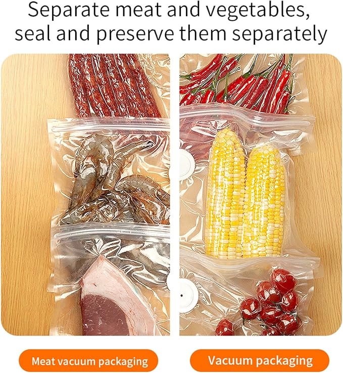 Handheld Vacuum Sealer for Food, Protable Compact Vacuum Sealer (Vacuum Sealers+ 30 Reusable Vacuum Seal Bags)