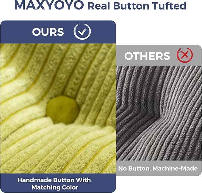 MAXYOYO Folding Sofa Bed, Convertible Sleeper Chair with Pillow Foldable Matress, Portable Fold Out Chair Bed Comfy Floor Sofa Lounge for Living Room Bedroom