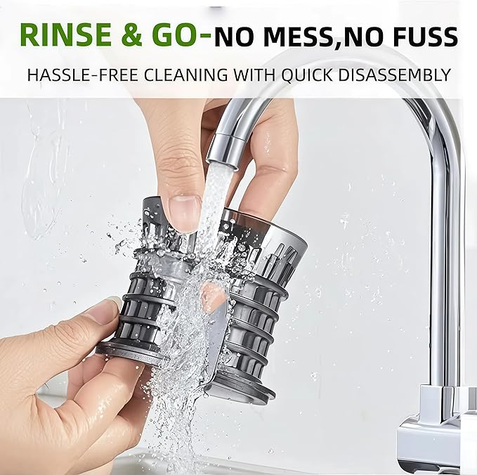 Cold Press Juicer Machines, Slow Masticating Juicer with Large Chute, Self-Feeding Juice Extractor for Whole Fruits & Vegetables, 98% Juice Yield, Quiet & Easy to Clean, Black