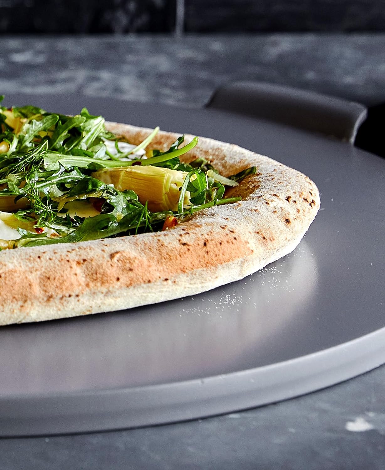 GreenPan Premiere Ovenware Healthy Ceramic Nonstick 16.5" Pizza Pan, PFOA and PFAS-Free, Warp-Free Bakeware, Durable Quick Heating Baking Tray, Oven and Broiler Safe to 600F, Dishwasher Safe, Gray