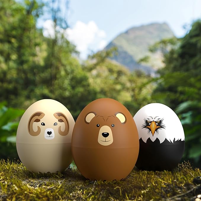 Eagle BeepEgg – Egg Timer for Boiling Eggs – Musical Egg Cooker for Soft, Medium, Hard Boiled Eggs – Food Safe – Singing Floating Egg Timer – Egg Cooker for 3 Levels of Doneness - Brainstream