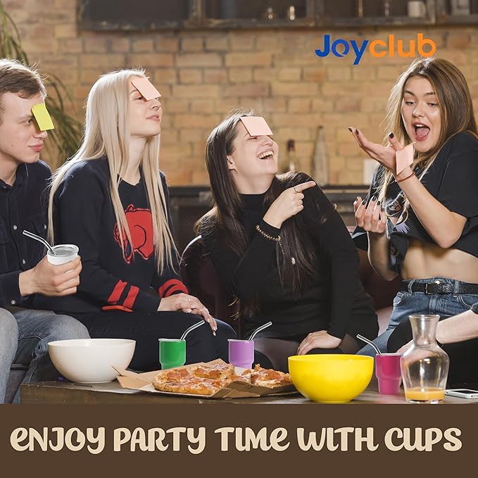 Joyclub 3 oz Mini Tumbler Shot Glass with Straw and Lid 24 Pack Colored Stainless Steel Sublimation Shot Tumblers Mini Cup for Wedding Party Whiskey Favors