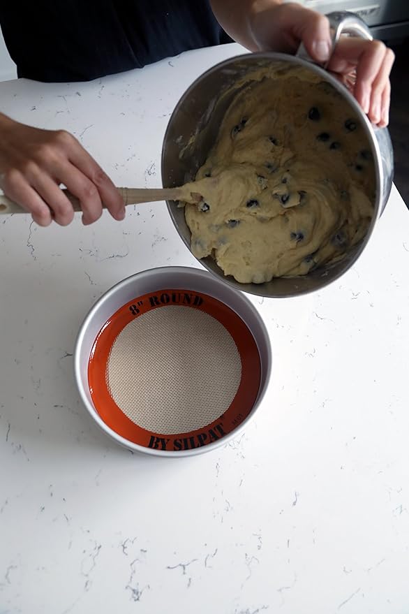 Silpat The Original Round Cake Liner Non-Stick Silicone Baking Mat, 8", AH197-01