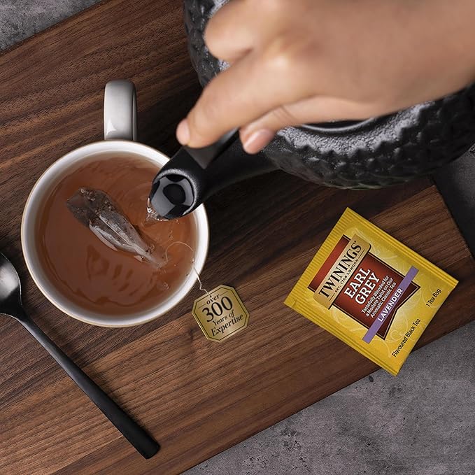 Twinings Tea Bag Sampler Variety with Walnut Wooden Organizer (60 Count) 40 Different Flavours, Gift for Tea Lovers: Women, Men, Mom, Dad, Family, Friends, Couples