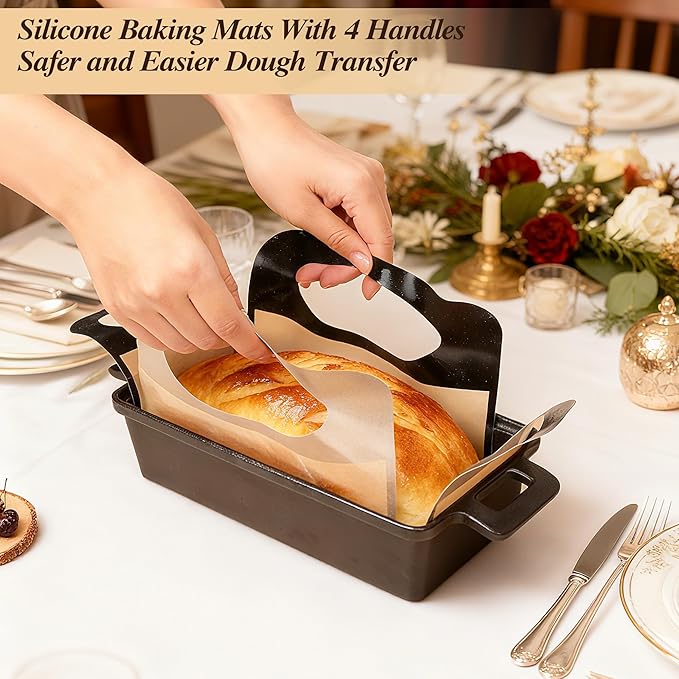 ROTTOGOON 2 in 1 Cast Iron Loaf Pan with Lid,Even Heat Distribution Bread Baking Pans for Sourdough, Homemade Bread,Cake and Meatloaf