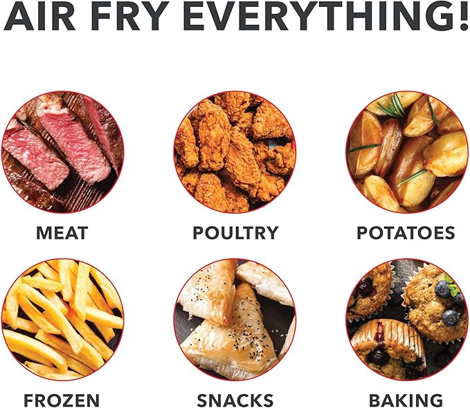 Dash Compact Air Fryer - Healthy Cooking with Auto Shut-Off Feature, Adjustable Temperature Control & Nonstick Fry Basket - Has AirCrisp® Technology - 2 Quart - Cool Grey