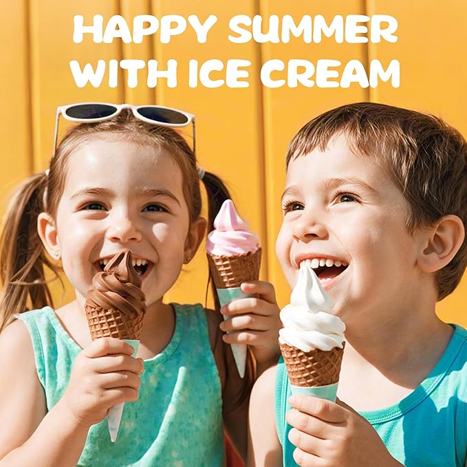 Ice Cream Maker Attachment for KitchenAid 4.5/5QT & 6QT Mixers, Frozen Ice Cream & Sorbet Gelato Maker for KitchenAid, 2 Quart, White, Not Dishwasher Safe