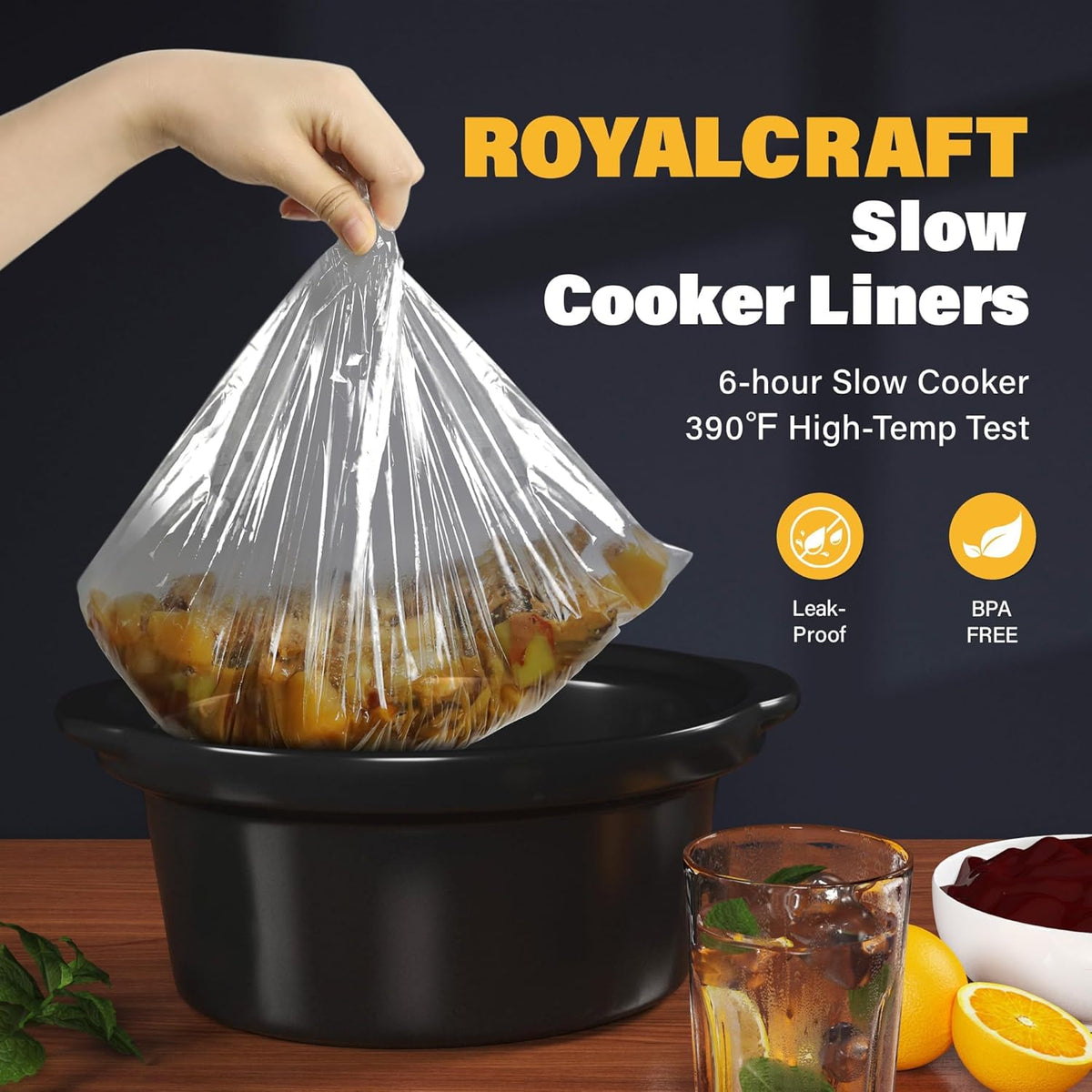 Sunvivi Slow Cooker with 10 Cooking Liners, Triple Slow Cooker Buffet Server 3 Pot Food Warmer for Parties with 3 Spoons ? Lid Rests,Adjustable Temp, 3 * 1.5 Quarts Silver