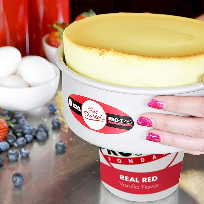 Fat Daddio's Anodized Aluminum Round Cheesecake Pan with Removable Bottom, 3 Inch by 2 Inch