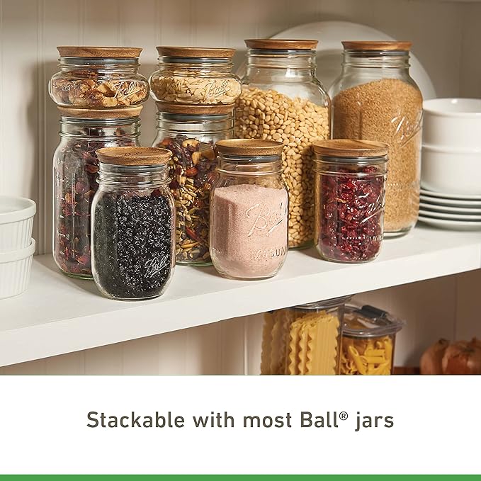 Ball Jar Wooden Storage Lids