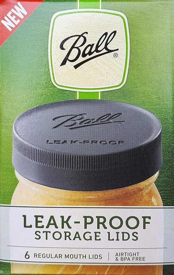 Ball Mason Jar Leak-Proof Lids, Regular Mouth, 6 CT (Pack of 3)
