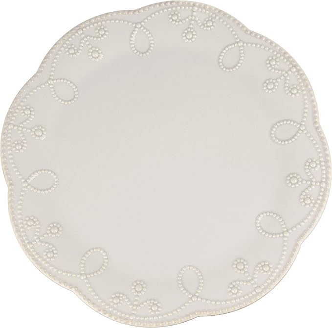 Lenox French Perle Pedestal Cake Plate, Medium, White -