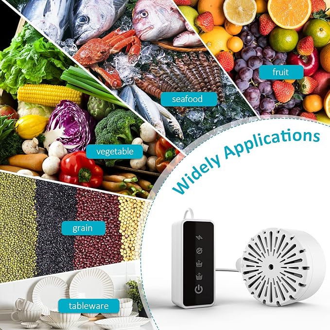IMENE Upgraded 2-in-1 Fruit and Vegetable Washing Machine, Portable Fruit and Vegetable cleaner Device, OH-ion Purifier for Fruit, Vegetables, Rice, Meat and Tableware