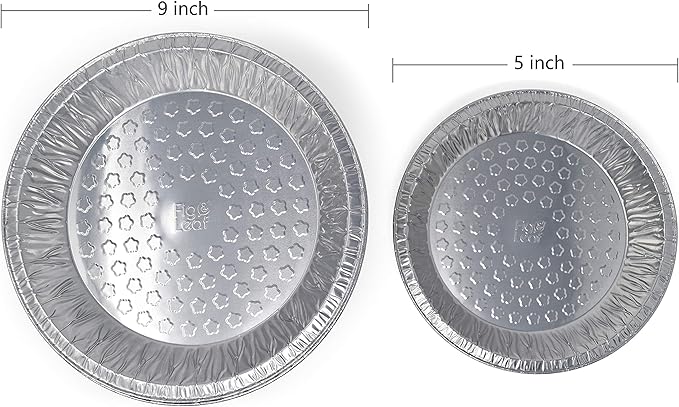 Fig & Leaf (360 Pack) Premium 9-Inch Pie Pans l Disposable Aluminum Foil l Heavy-Duty l Tin Plates for Tart Quiche Pies
